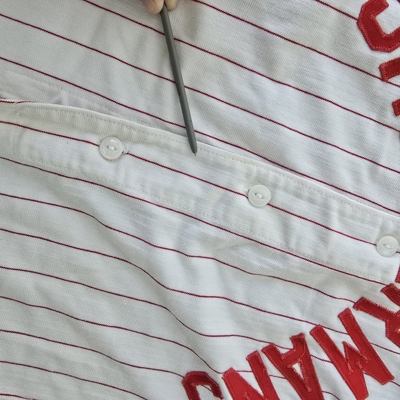 Vintage Powers Athletic Wear Detroit Bar League Flannel Baseball Jersey‎ Medium - Picture 6 of 7